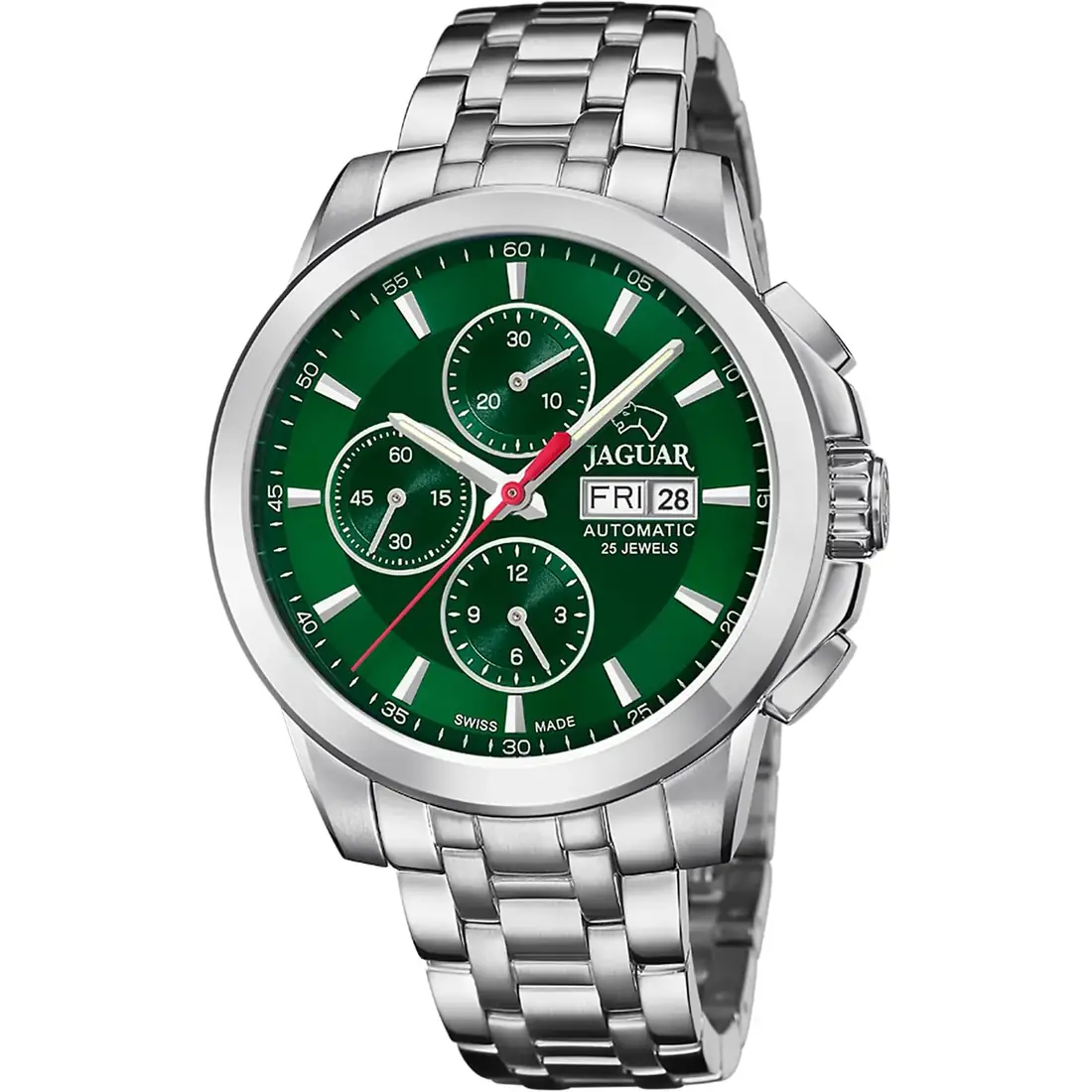 Jaguar Automático Cronógrafo J978/5 (esfera verde)